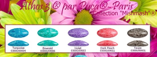 Изображение Athos 3-hole Par Puca bead 20x10mm Mishmash Collection x10