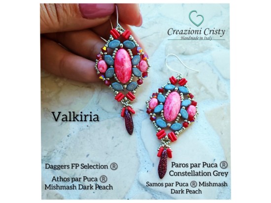 Picture of Oorbellen "Valkiria" – Instant Download or Printed Copy