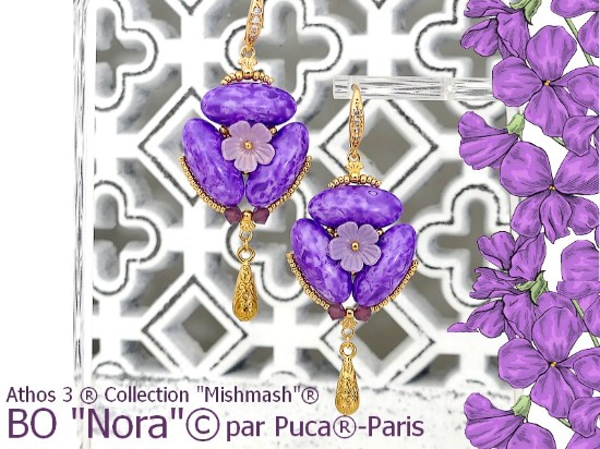 Bild von Oorbellen "Nora" par Puca – Instant Download or Printed Copy