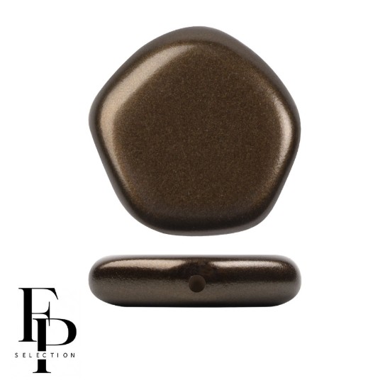 Picture of Cute Polygon 15mm Pastel Brown x1