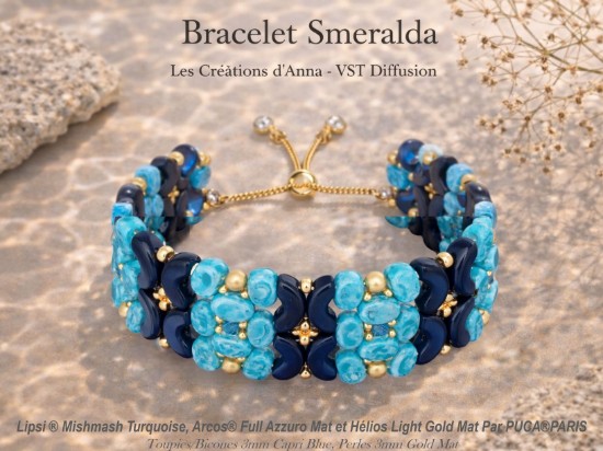 Afbeeldingen van Armband "Smeralda" – Instant Download or Printed Copy