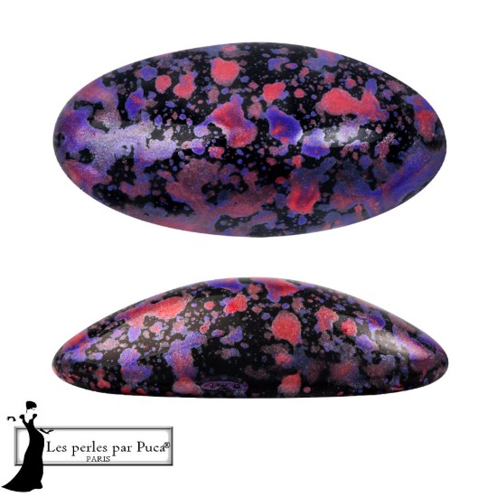 Image de Athos Par Puca 20x10mm Enamel Purple and Red x1