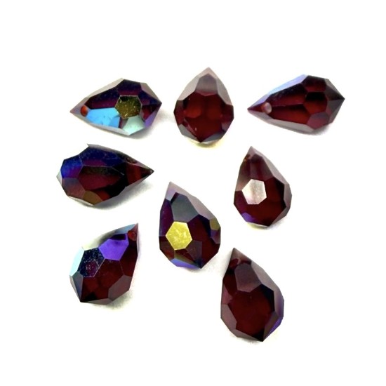 Изображение Preciosa Crystal Drop 681 6x10mm Siam AB x1