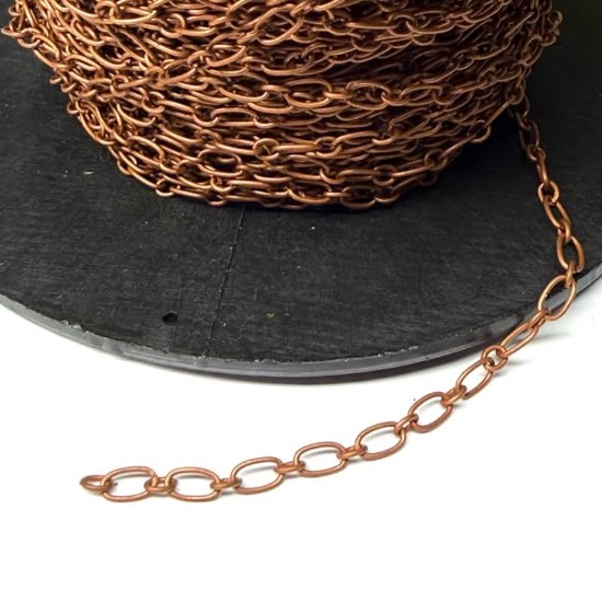 Picture of Chain 3x6mm and 2.8x3.5mm Antique Copper x1m