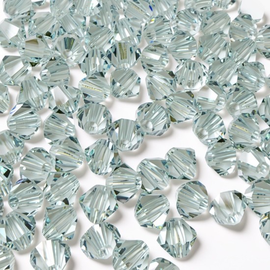 Afbeeldingen van Preciosa Bead Rondell 3mm Silver Aquamarine x93