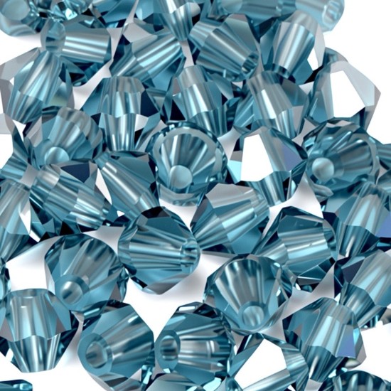 Picture of Preciosa Bead Rondell 3mm Malibu Blue x100