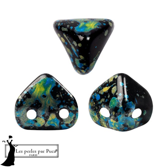 Afbeeldingen van Super-Khéops® par Puca® 6mm Enamel Blue Yellow x10g