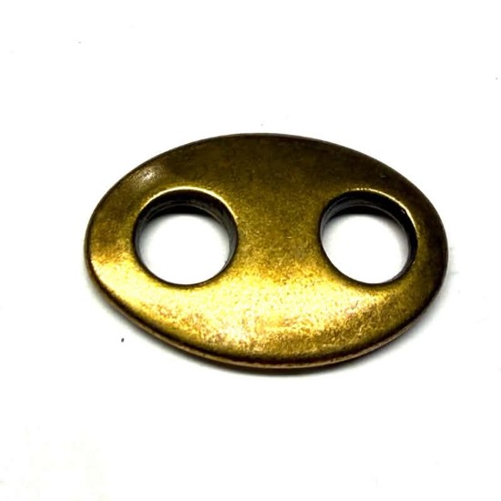 Изображение Large Hole Connector 32x22mm Bronze x1