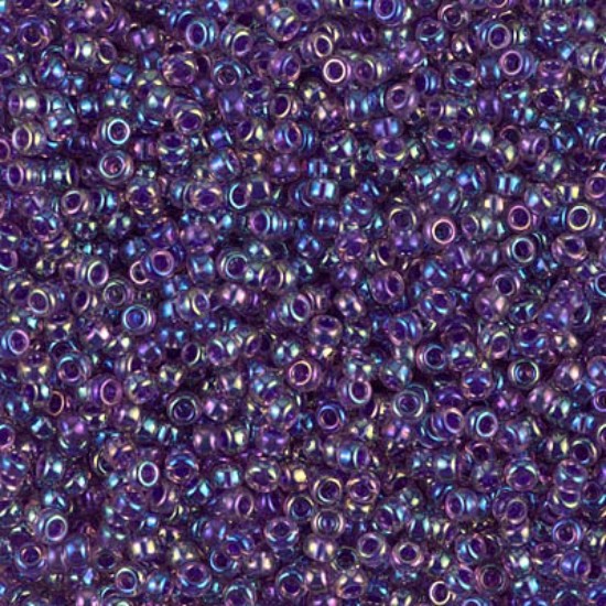 Afbeeldingen van Miyuki Rocaille 11/0 356 Purple Lined Amethyst AB x10g