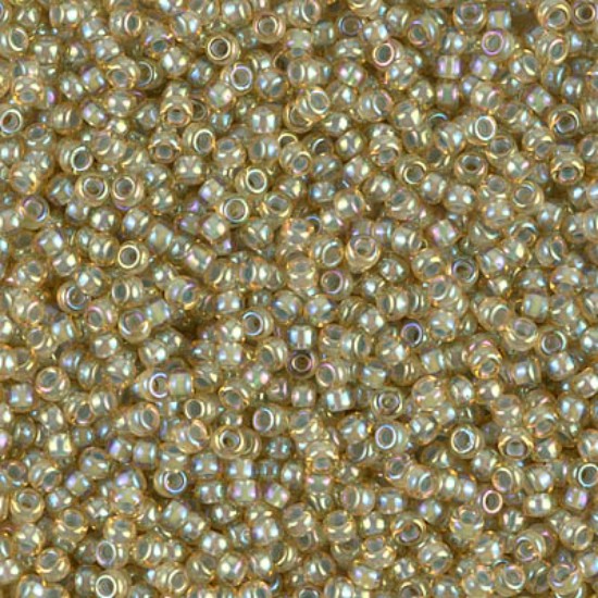 Bild von Miyuki Rocaille 11/0 359 Aqua Lined Light Topaz AB x10g