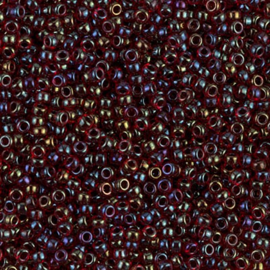 Bild von Miyuki Rocaille 11/0 367 Garnet Lined Ruby AB x10g