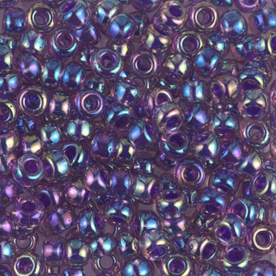 Afbeeldingen van Miyuki Rocaille 6/0 356 Purple Lined Amethyst AB x10g