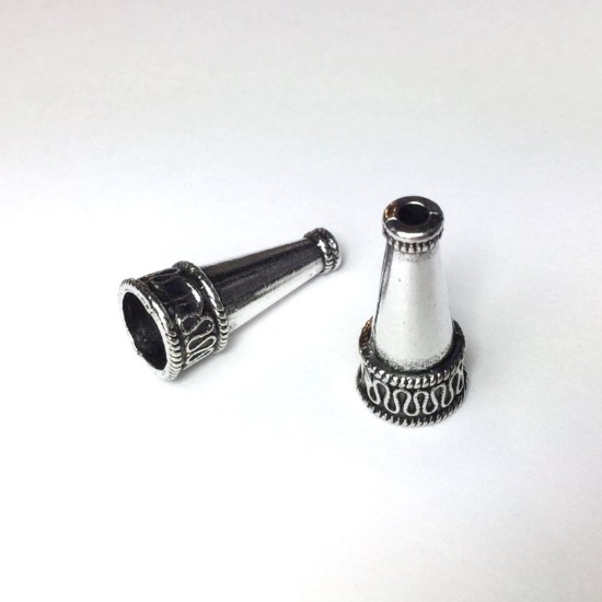 Afbeeldingen van Cone Ø8mm Antique Silver x2