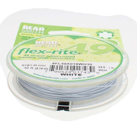Afbeeldingen van Flexrite 49-strand 0.45mm White x9.2m