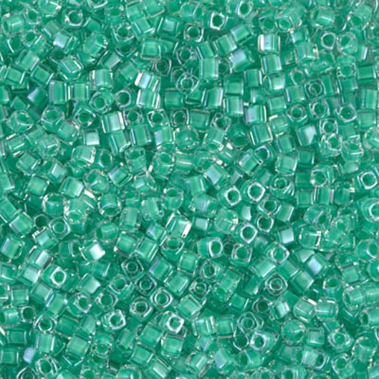 Image de Miyuki Cubes 1.8mm 219 Dark Mint Green Lined x10g