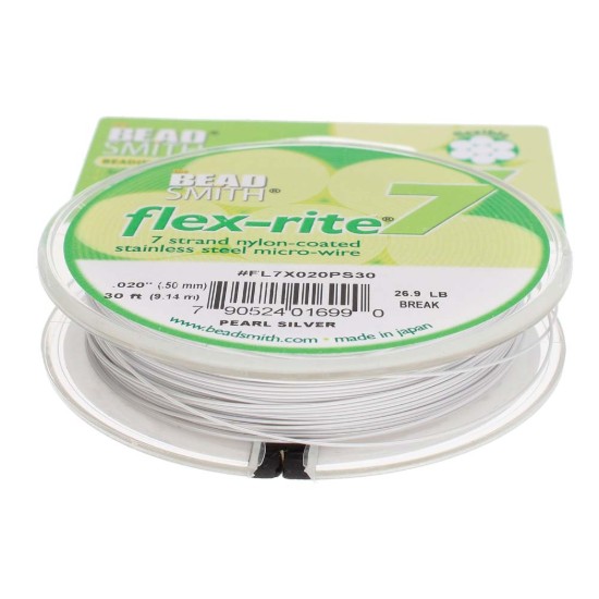 Picture of Flexrite 7-strand 0.50mm Pearl Silver x9.2m
