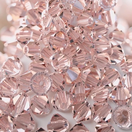 Picture of Preciosa Bead Rondell 4mm Light Rose x100