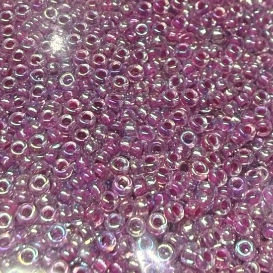 Image de Miyuki Rocaille 15/0 264 Raspberry Lined Crystal AB x10g