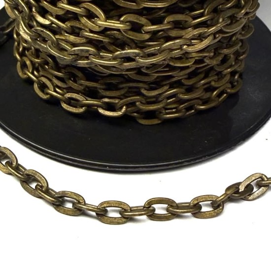 Изображение Cable Chain 4.5x7.5x1.2mm Bronze x1m