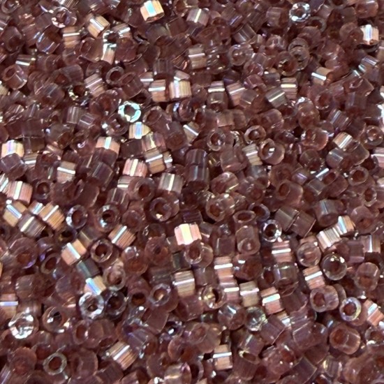 Bild von Miyuki Delica 11/0 DB1878 Silk Inside Dyed Rose Topaz AB x10g