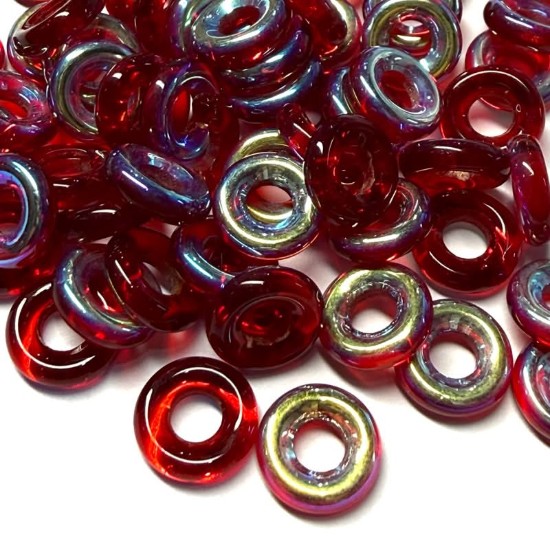 Picture of Glass Rings 10mm Siam AB x20