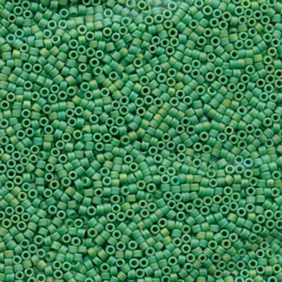 Bild von Miyuki Delica 11/0 DB877 Mat Opaque Green AB x10g