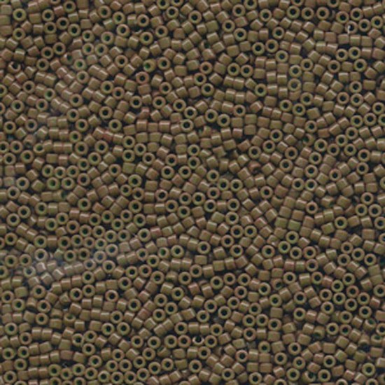 Bild von Miyuki Delica 11/0 DB657 Dyed Opaque Olive x10g