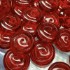 Image de Spiral bead 13x5mm Transparent Red x10