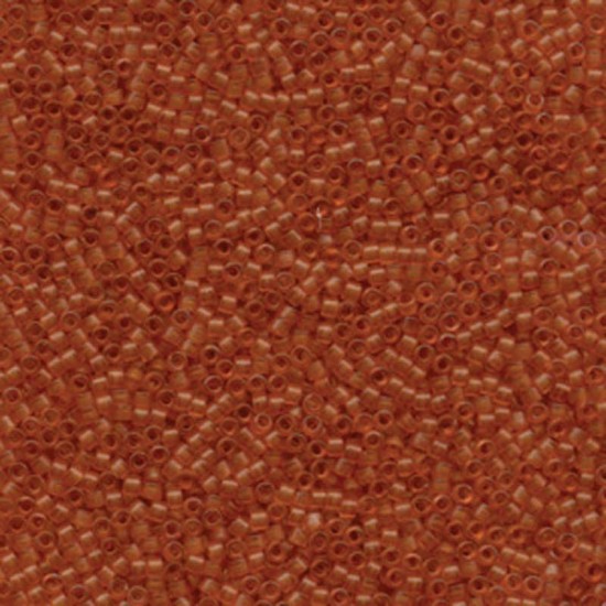 Bild von Miyuki Delica 11/0 DB777 Dyed Semi Mat Transparent Dark Amber x10g