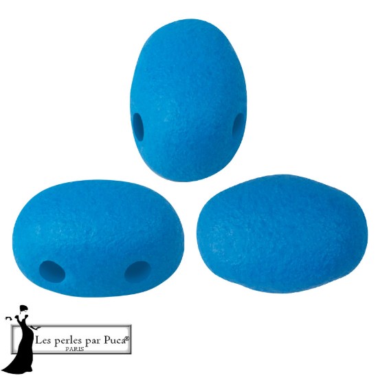 Afbeeldingen van Samos® par Puca® 7x5mm Neon Blue x10g