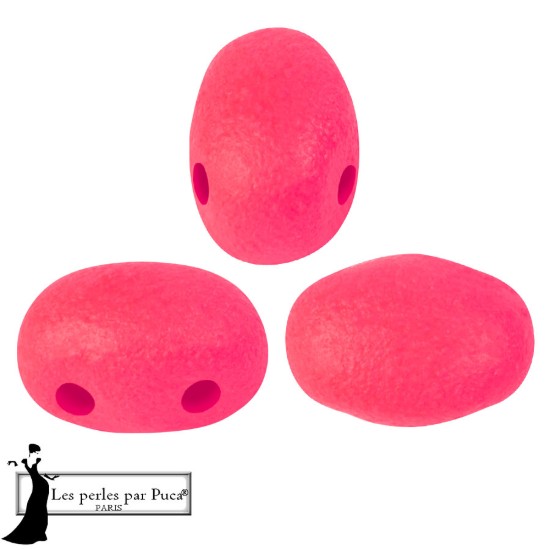Afbeeldingen van Samos® par Puca® 7x5mm Neon Cherry Red x10g