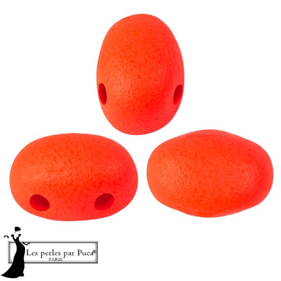 Afbeeldingen van Samos® par Puca® 7x5mm Neon Coral x10g