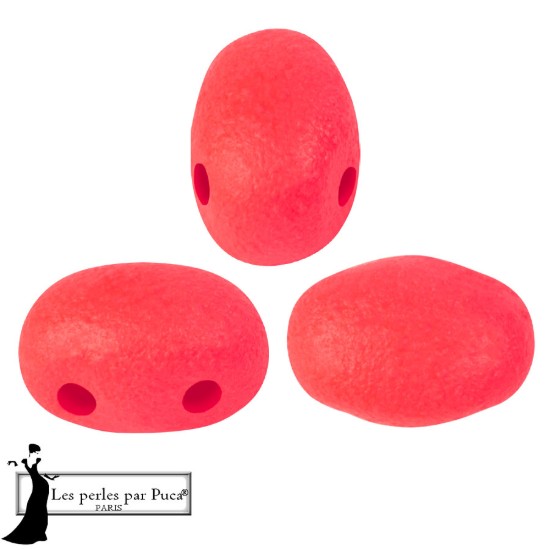 Afbeeldingen van Samos® par Puca® 7x5mm Neon Red x10g