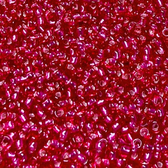 Afbeeldingen van Miyuki Rocaille 11/0 1436 Silver Lined Raspberry Transparent x10g