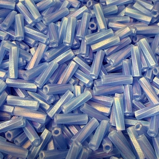 Picture of Miyuki Twist Bugle 6mm 261F Mat Transparent Sapphire AB x10g
