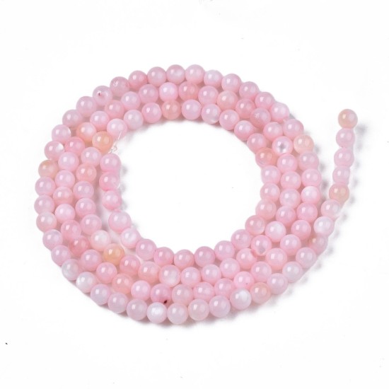 Bild von Shell Beads 2.5mm round Light Pink x38cm
