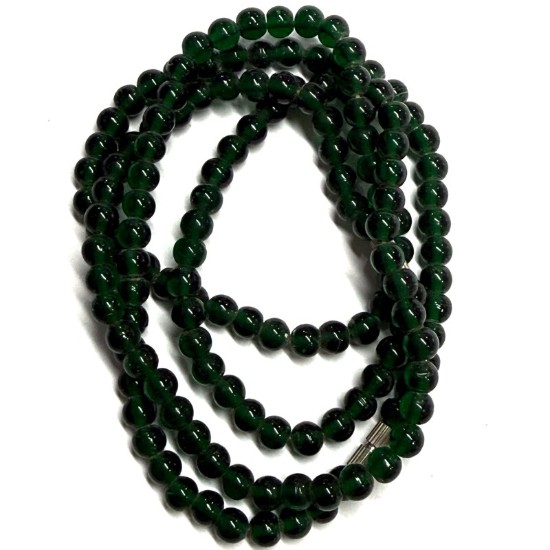 Изображение Glass beads Round 6mm Emerald Green x35cm
