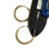 Bild von Stainless Steel Hoop 20x2mm 18kt Gold Plated x2