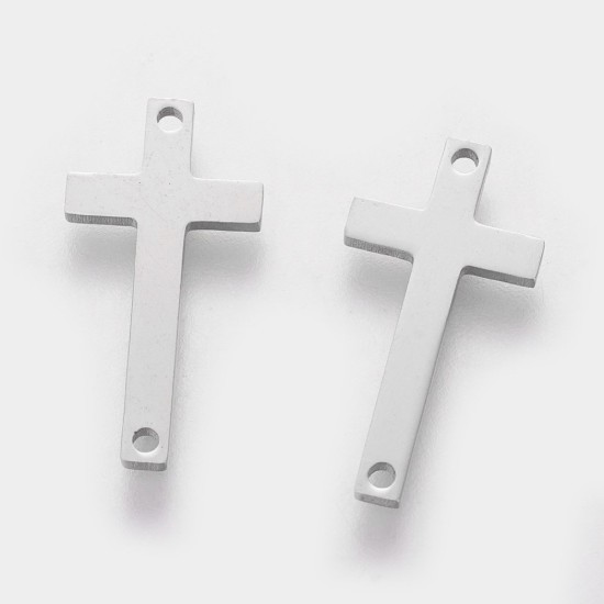 Afbeeldingen van Stainless Steel Connector Cross 20x10x1mm x10