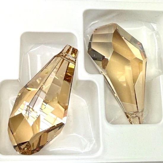 Image de Swarovski 6015 Polygon Pendant 50mm Golden Shadow x1