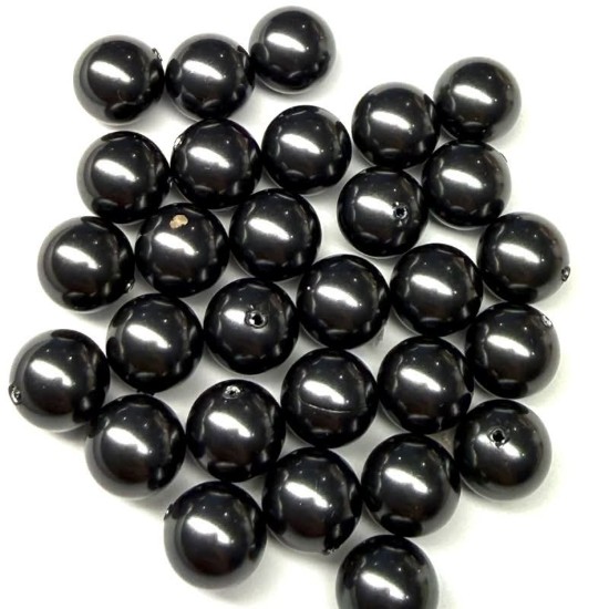 Afbeeldingen van Swarovski 5818 8mm Semi-perforated pearl Black Pearl x1