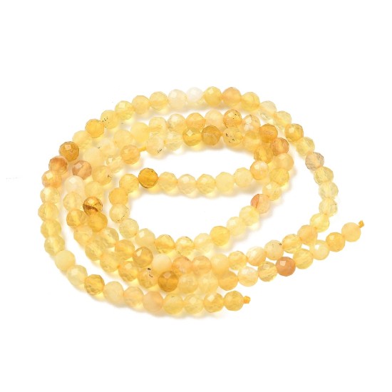 Afbeeldingen van Yellow Opal bead 3mm faceted round x38cm