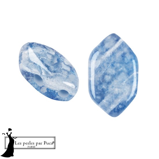 Picture of Paros® par Puca® 7x4mm Silver Foil Capri Blue x10g