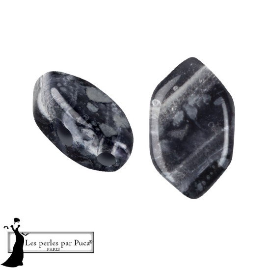 Picture of Paros® par Puca® 7x4mm Silver Foil Dark Blue x10g