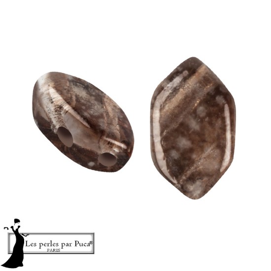 Picture of Paros® par Puca® 7x4mm Silver Foil Maroon x10g