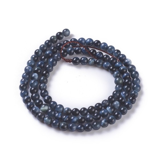 Picture of Blue tigereye (dyed) 4mm x38cm