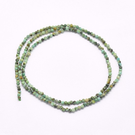 Afbeeldingen van African Turquoise (Jasper) 3mm faceted round x38cm