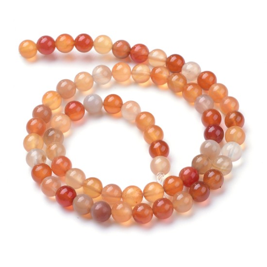 Image de Carnelian bead 6mm round x38cm