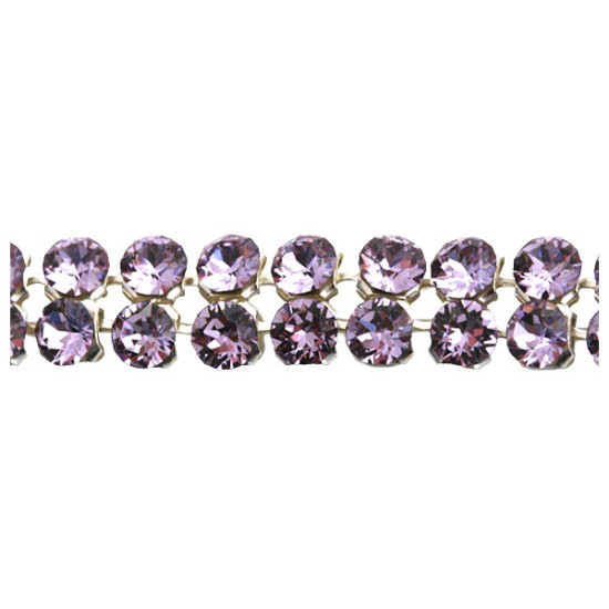 Изображение Swarovski Crystal Mesh 40001 2 rows Violet x10cm