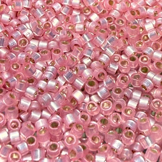 Изображение Miyuki Delica 11/0 DB625 Silver Lined Pink Alabaster Dyed x10g